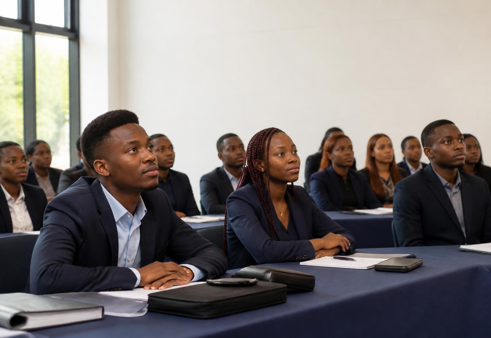 Étudiants de ChaBel Formation en amphithéâtre